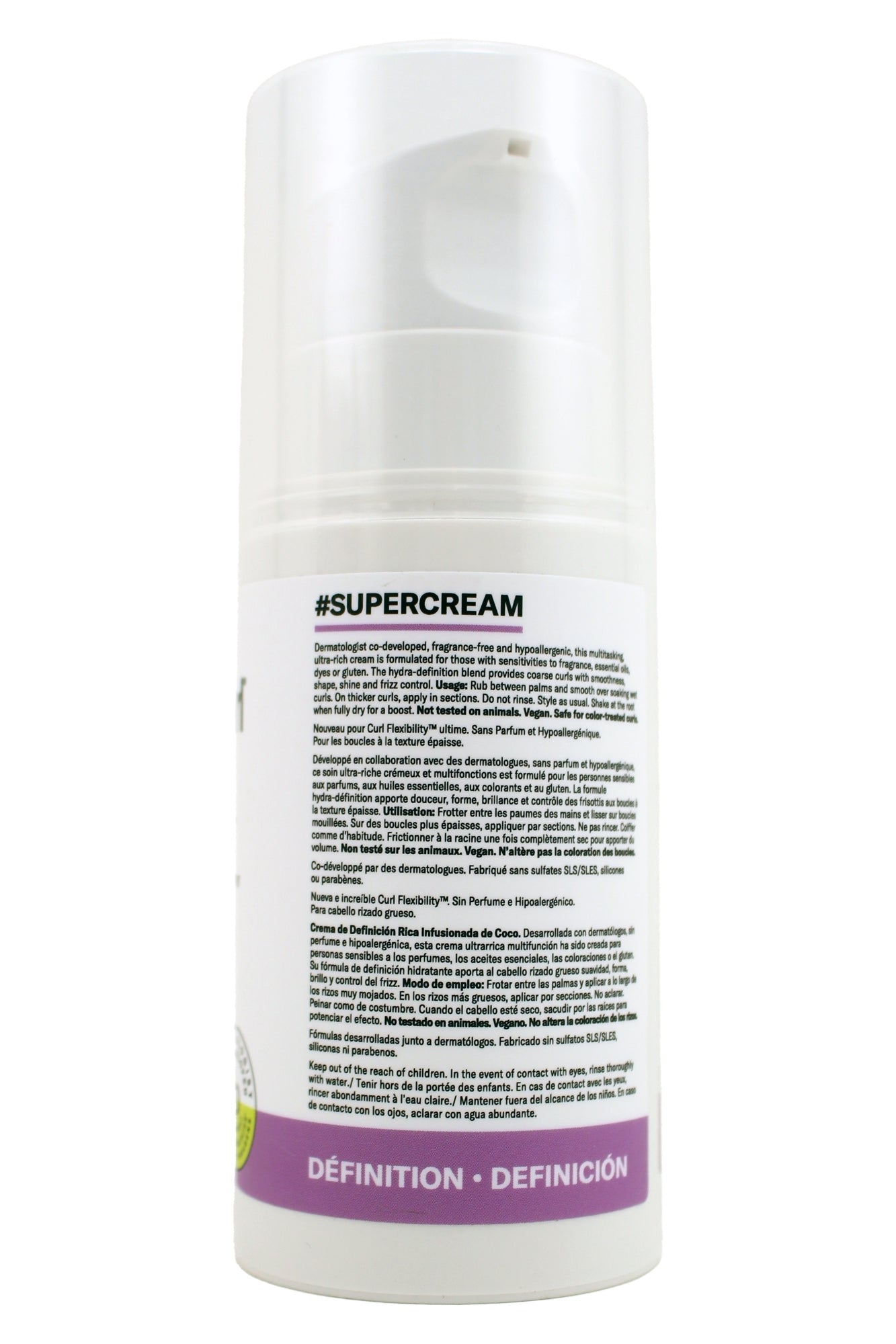 DevaCurl Fragrance Free Supercream Rich Coconut Infused Definer 5.1 Ounces