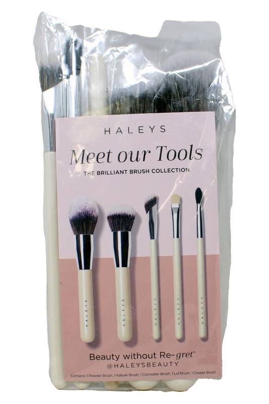 Haleys Meet Our Tools The Brilliant Brush Collection 5 Piece Makeup Brush Set
