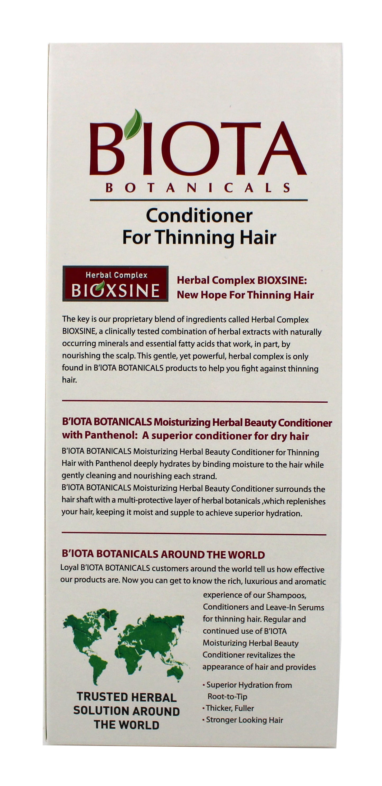 Biota Botanicals Moisturizing Conditioner For Thinning Hair 10.1 Ounce