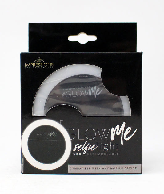 Impressions Vanity Co. Glow Me Selfie Light Rechargeable Black
