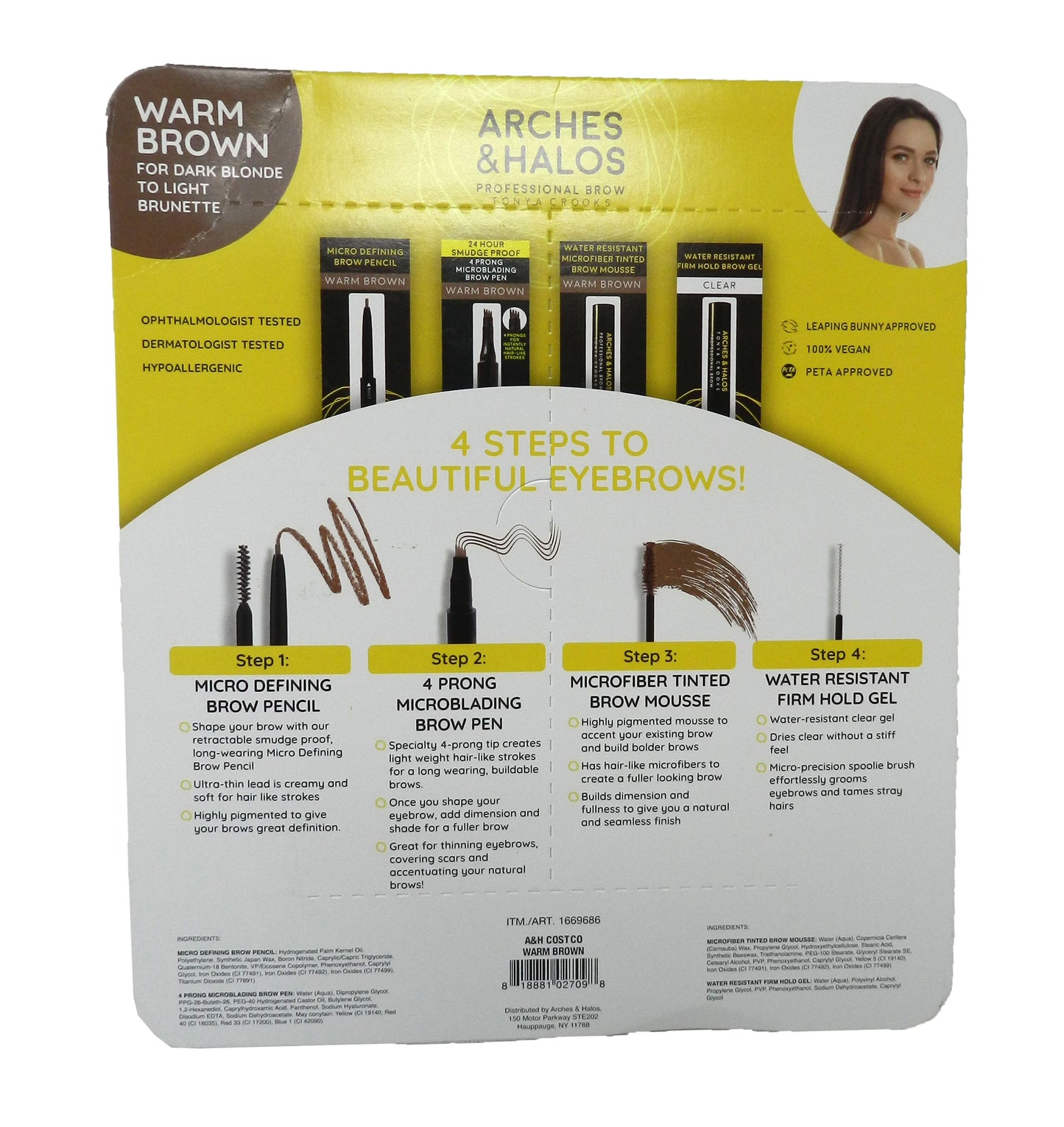 Arches & Halos Professional Brow Set Warm Brown