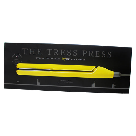 Drybar The Tress Press Straightening Iron Titanium Plates 1" Yellow 1 Count
