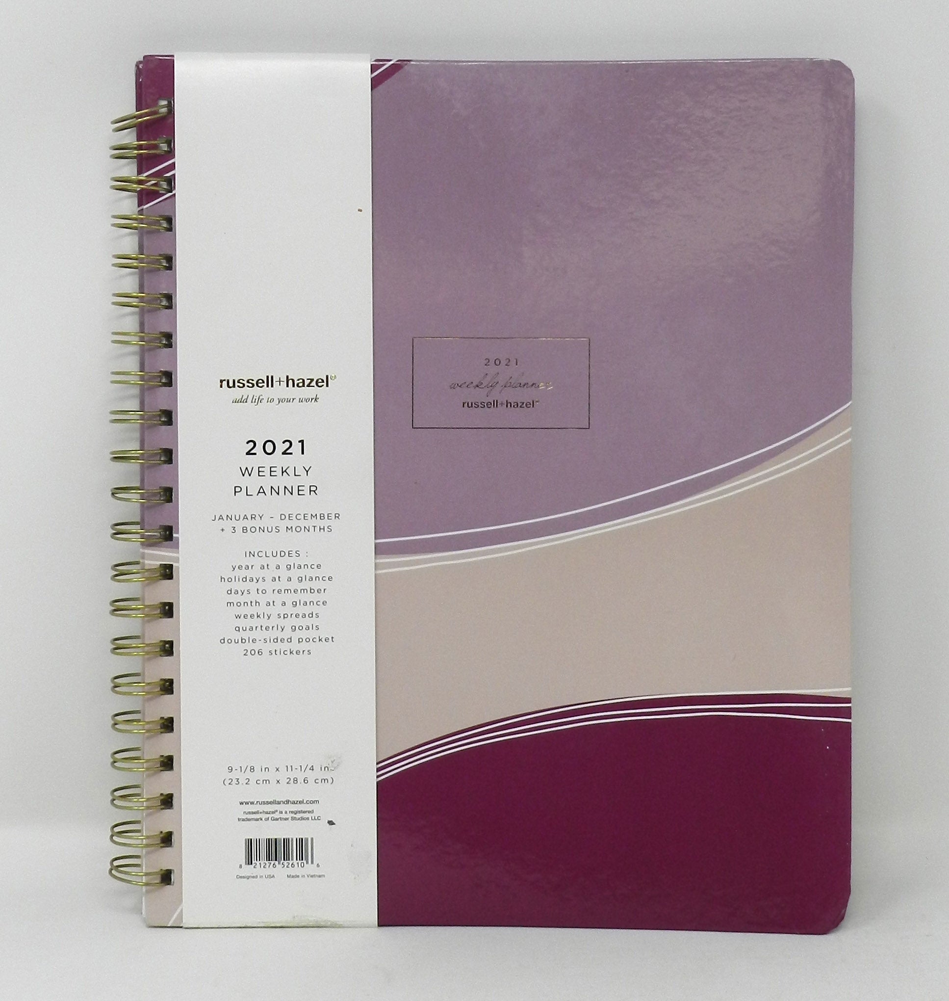 Russell + Hazel 2021 Weekly Planner + 3 Bonus Months