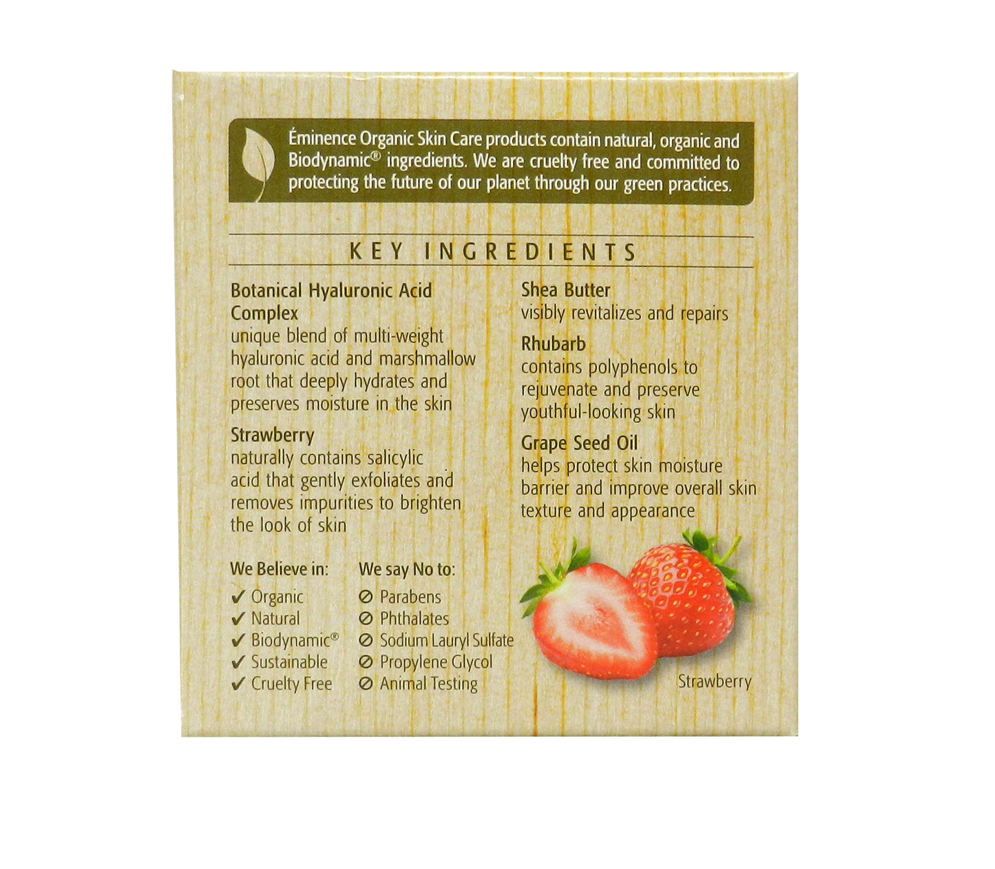 Eminence Strawberry Rhubarb Masque For Normal To Dry Skin Types 2 Ounces