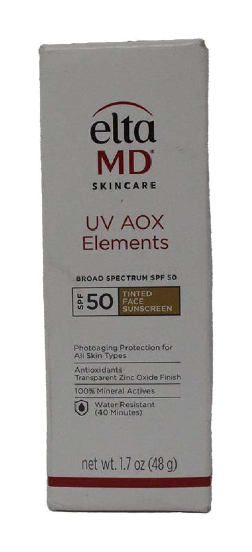 EltaMD UV AOX Elements Tinted Mineral Face Sunscreen SPF 50 1.7 Ounce