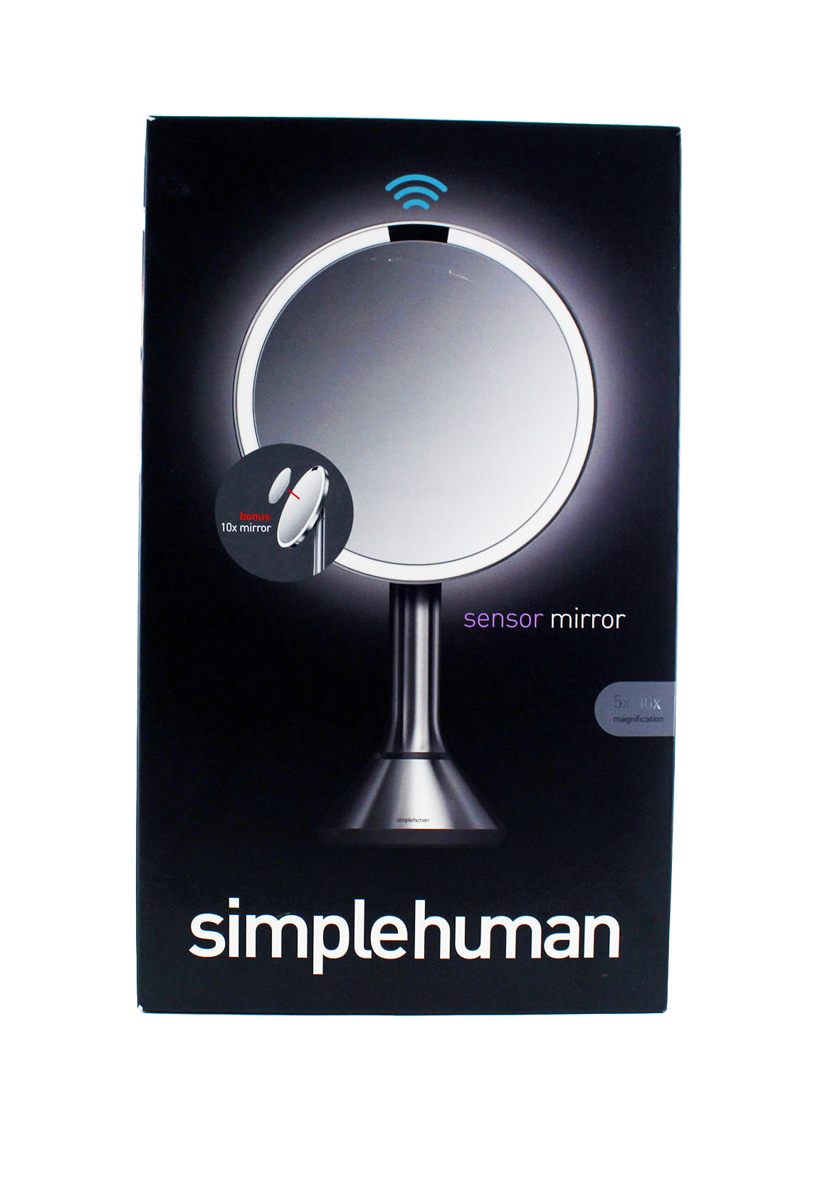 Simple Human Sensor Mirror 5x Mirron with 10x Attachment and LED Light