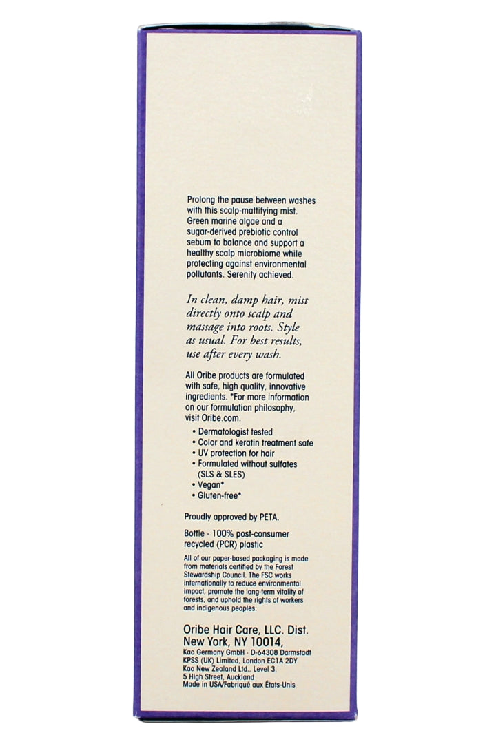 Oribe Serene Scalp Oil Control Treatment Mist 4.2 Fl Ounce
