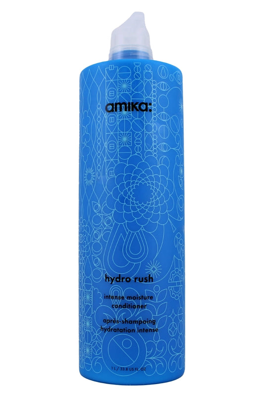 Amika Hydro Rush Intense Moisture Conditioner With Hyaluronic Acid 33.8 Fl Ounce