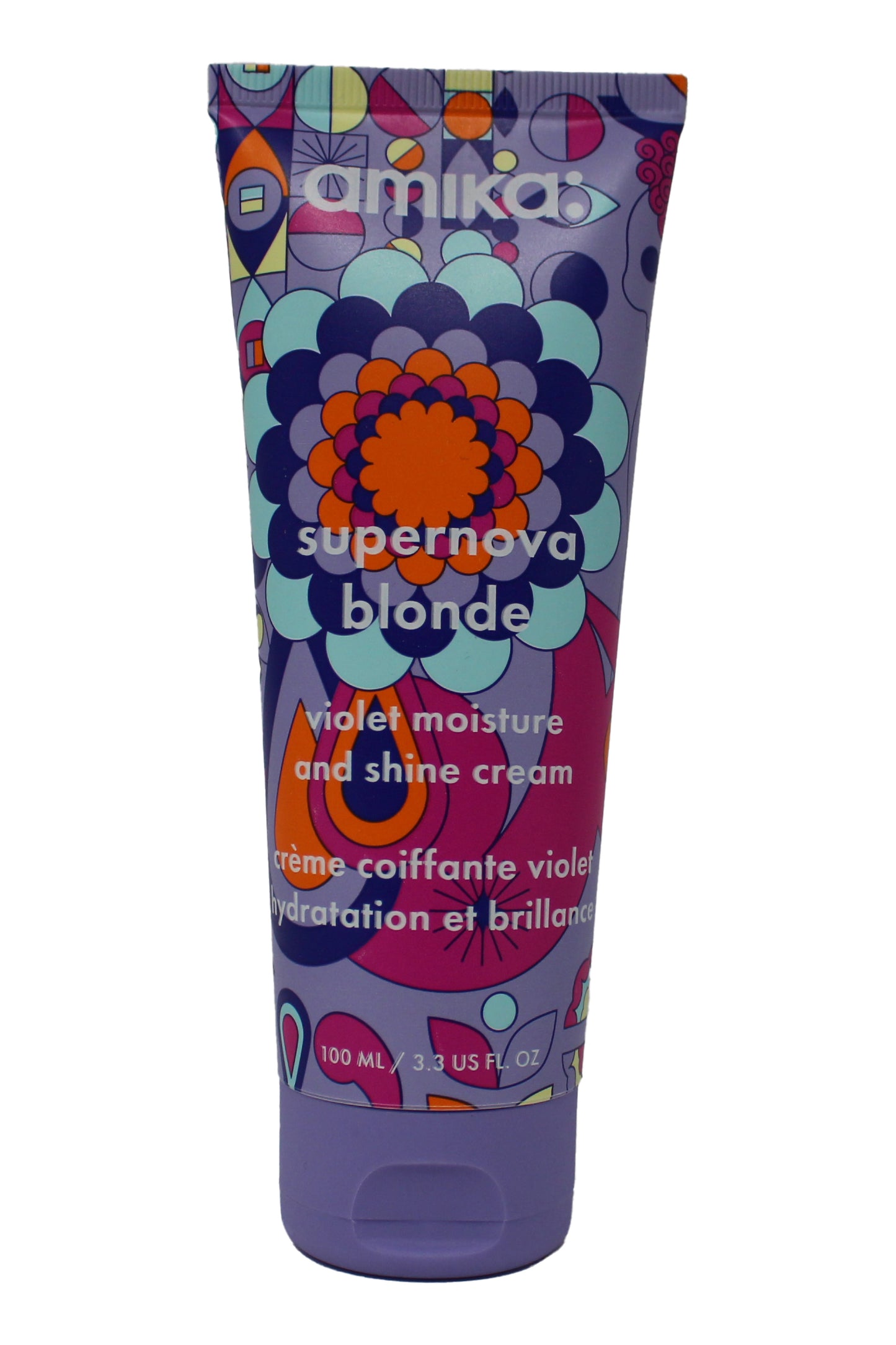 Amika Supernova Blonde Violet Moisture & Shine Cream 3.3 Ounces