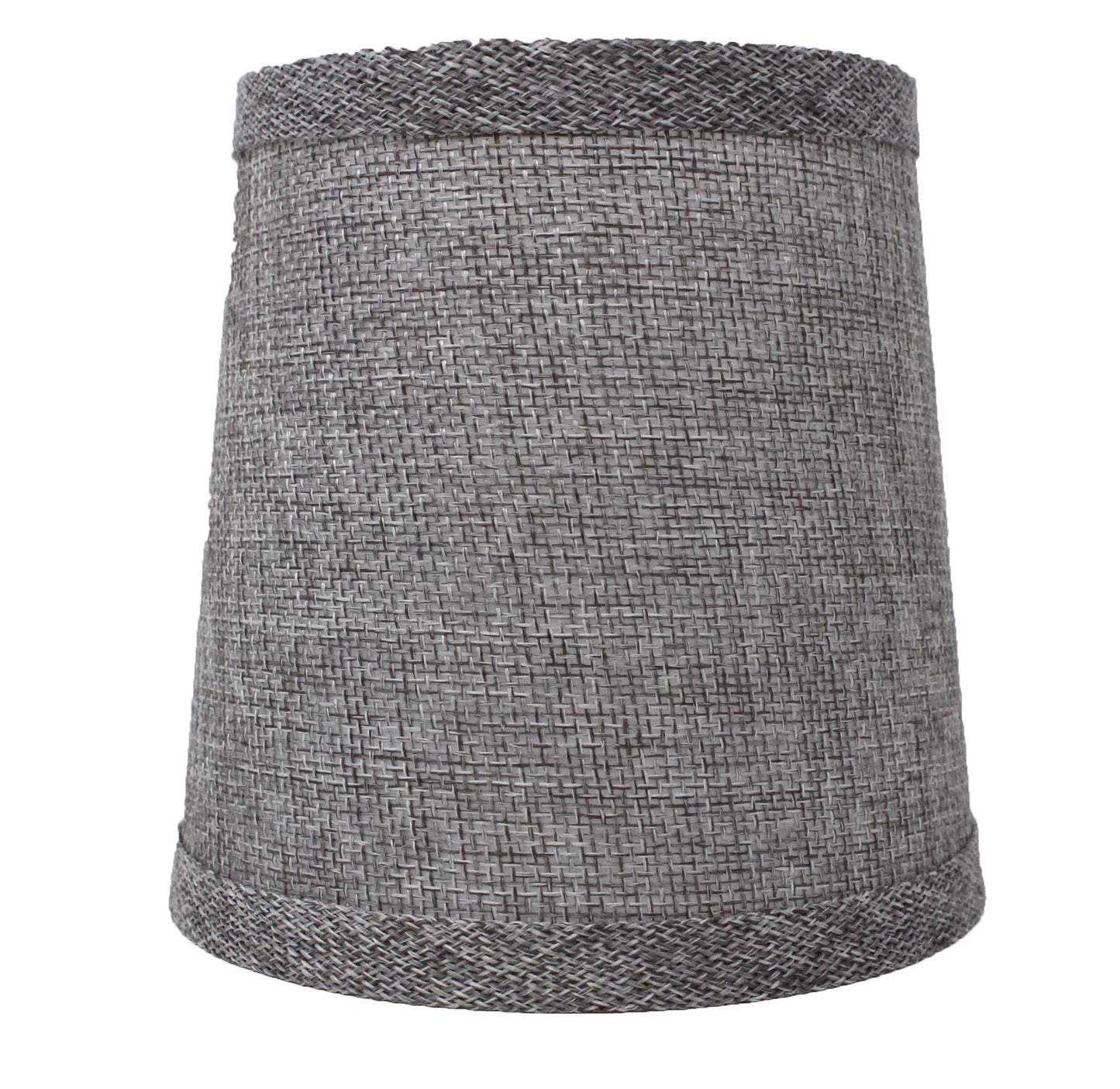 Aspen Creative Linen Textured Fabric Lamp Shade Charcoal Gray 6 Pack