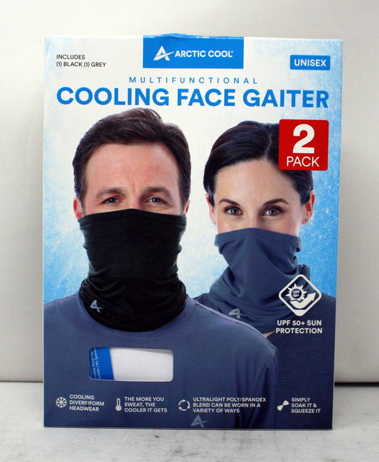 Artic Cool Multifunctional Cooling Face Mask Unisex 2 Count