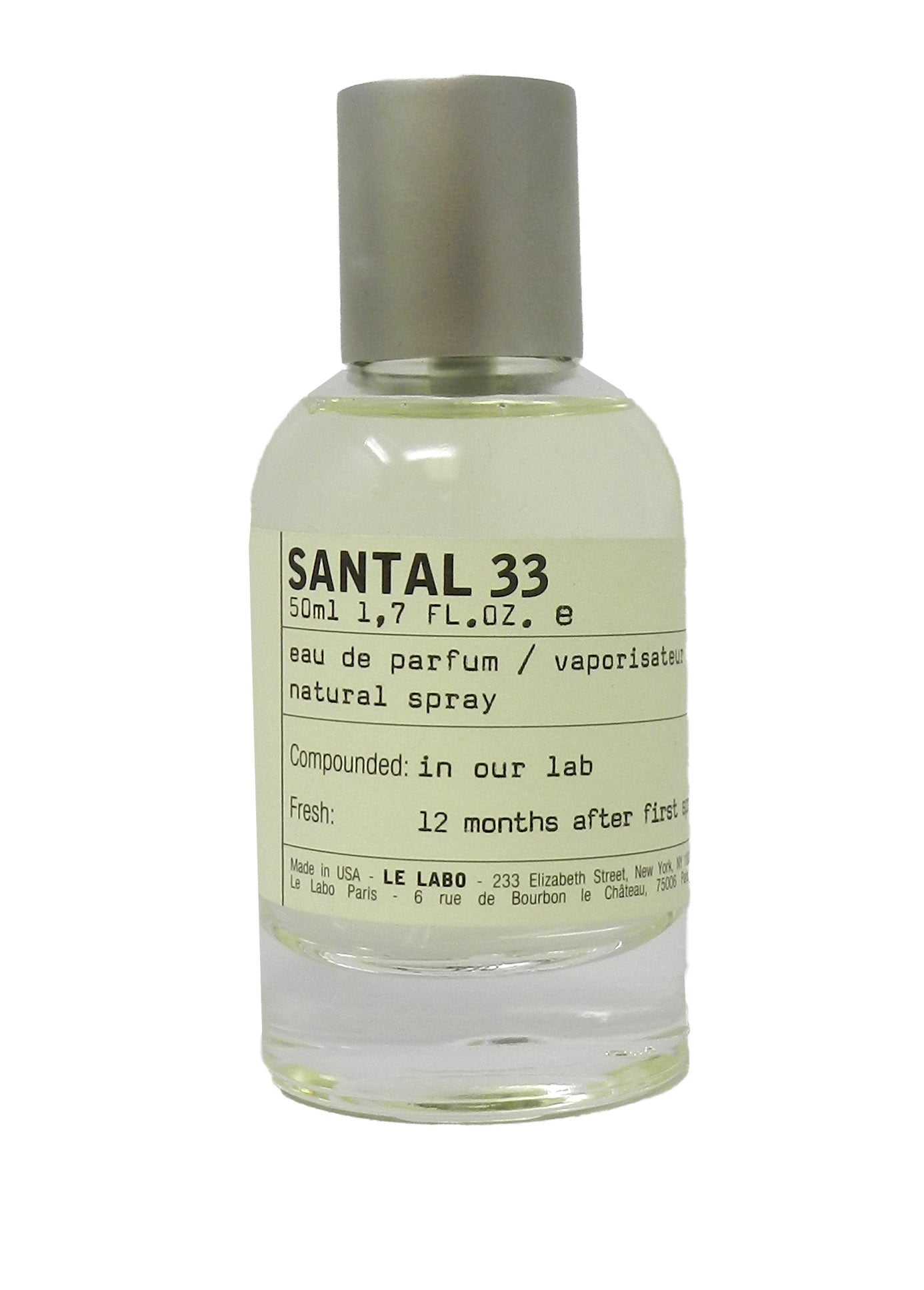 Le Labo Santal 33 Eau De Parfum 1.7 Ounces ( Packaging Distressed )