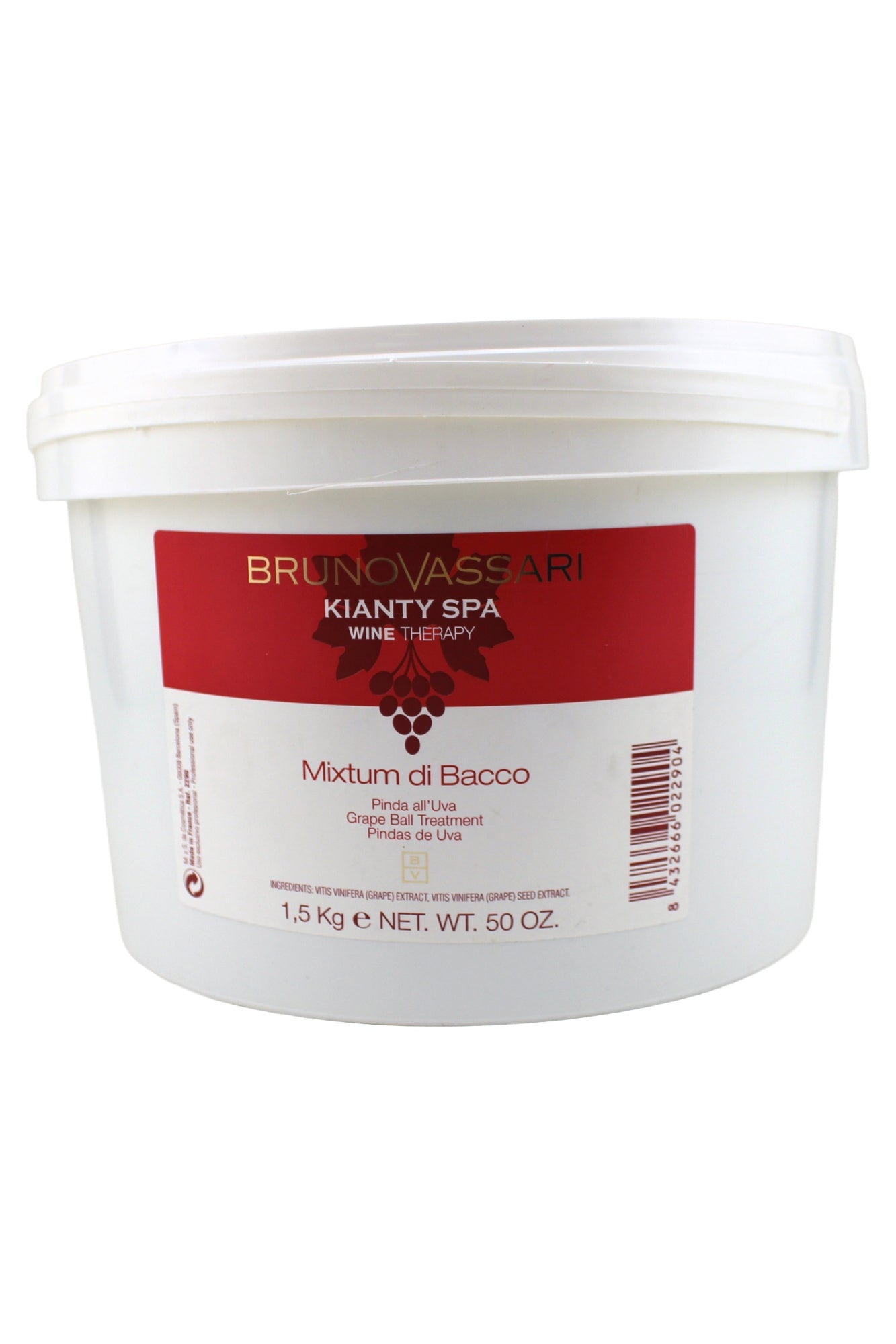 Bruno Vassari Kianty Spa Wine Therapy Mixtum di Bacco Grape Ball Treatment 50 Ounce