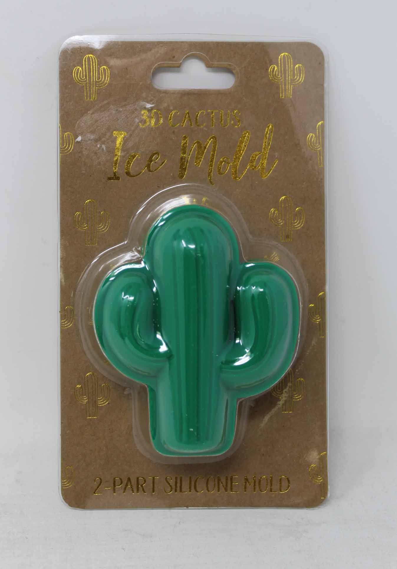 TMD Holdings 3D Silicone Cactus Ice Mold 1 Count
