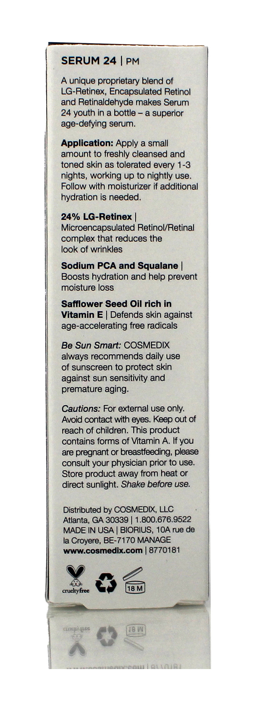 Cosmedix Elite Serum 24 Rapid Renewal Complex 1 Ounce