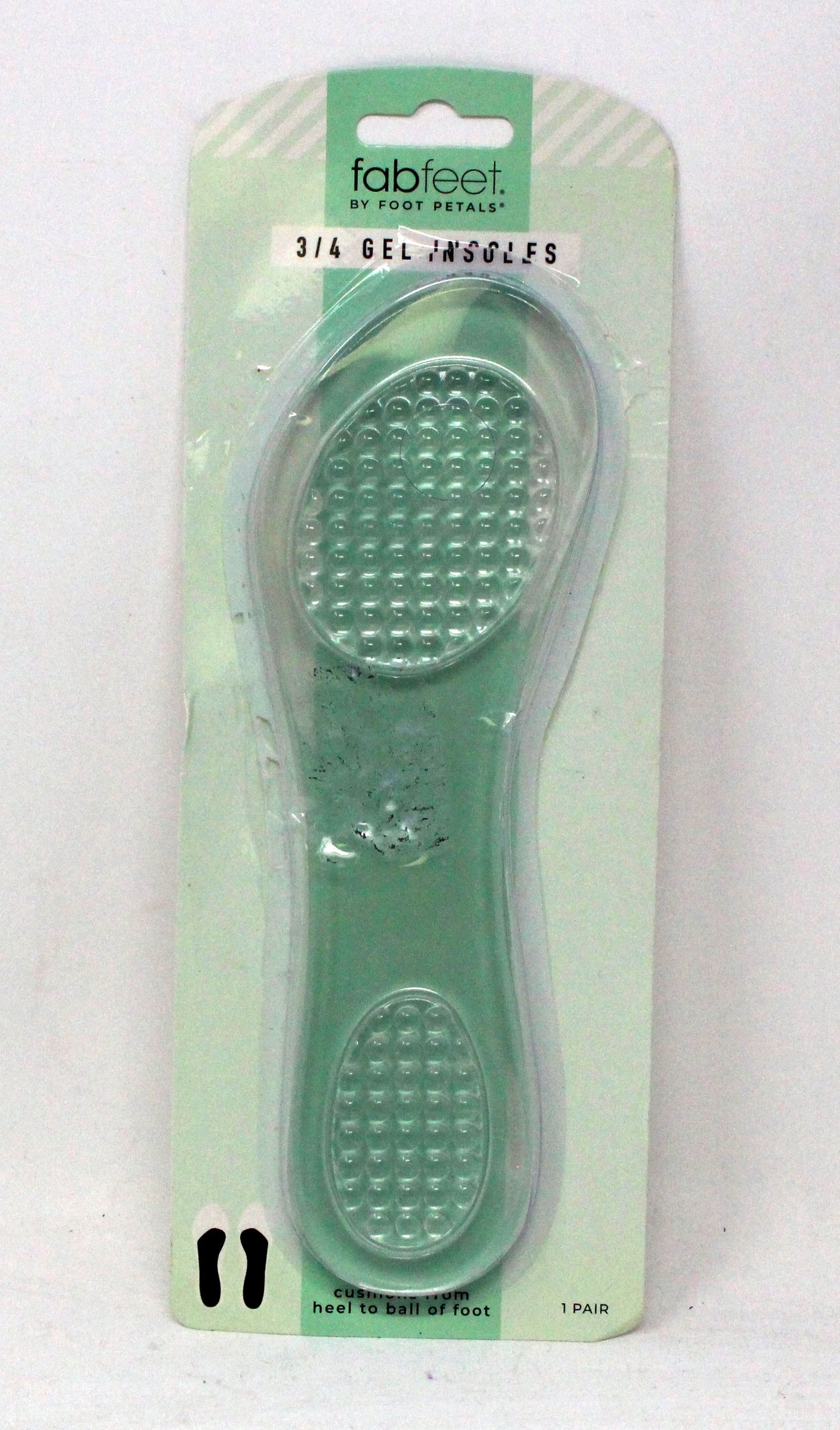FabFeet By Foot Petals 3/4 Gel Insoles 1 Pair