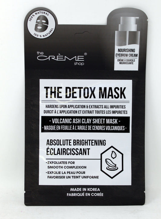 The Creme Shop Detox Mask Shop Volcanic Ash Clay Sheet Mask 1 Count
