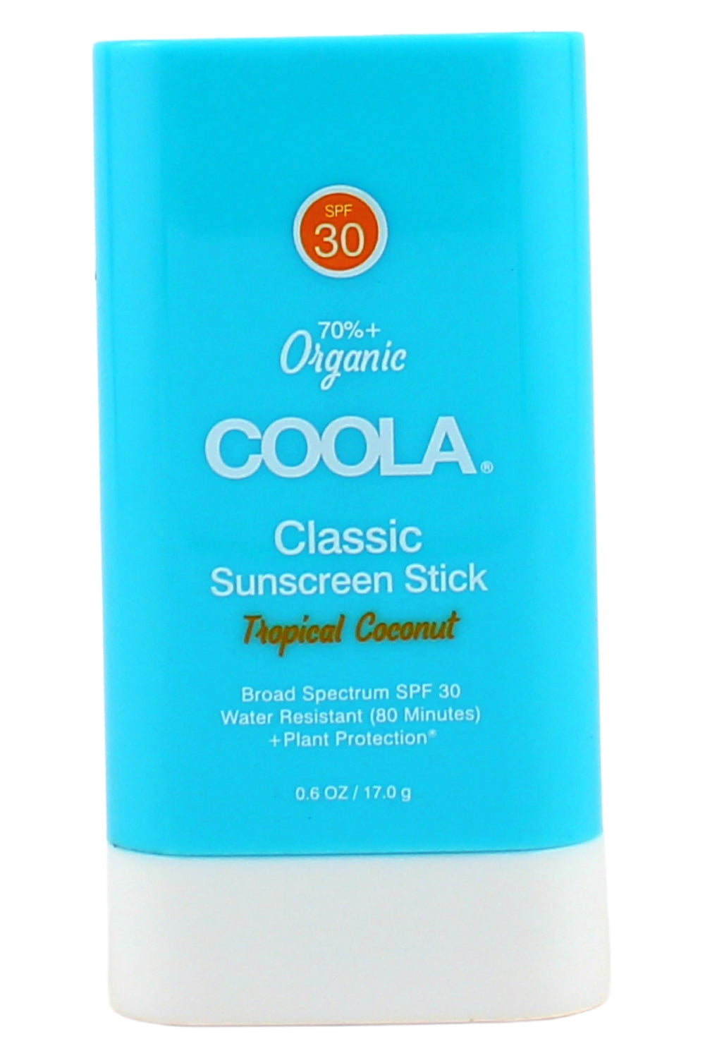 Coola Organic Face Sunscreen SPF 30 Stick - Tropical Coconut, 0.15 Ounce