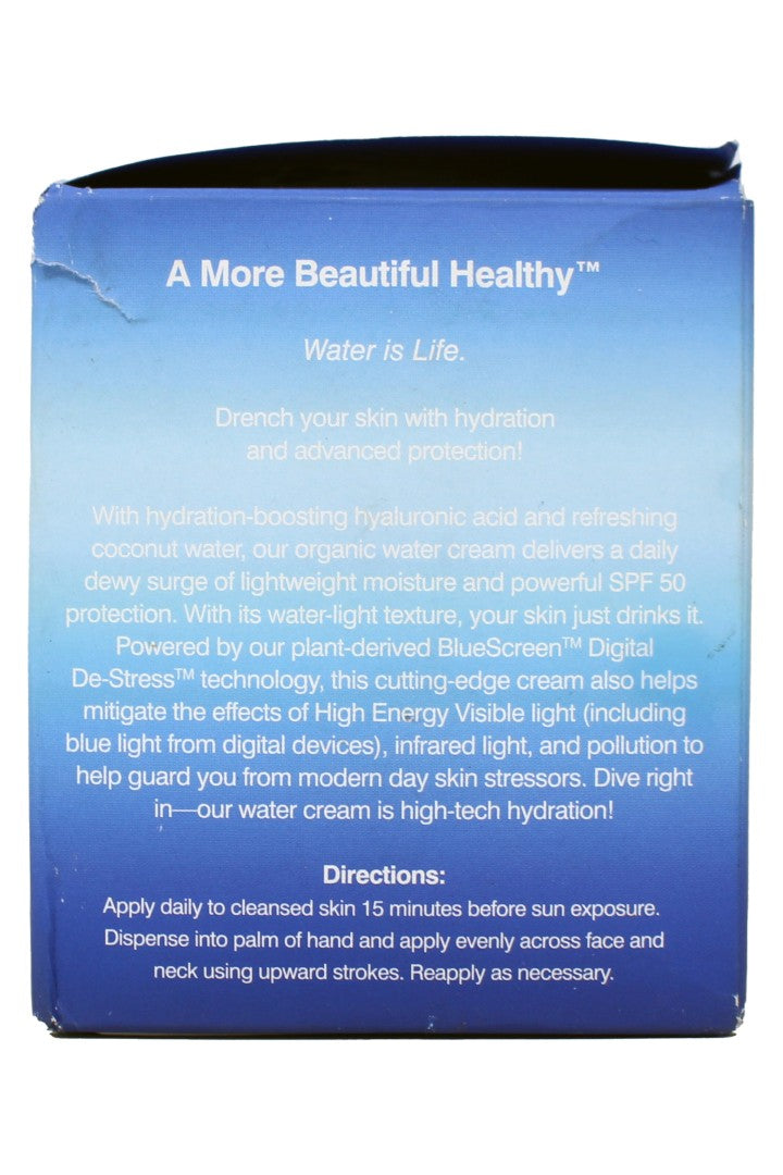 Coola Organic Refreshing Water Cream SPF 50, 1.5 Ounces
