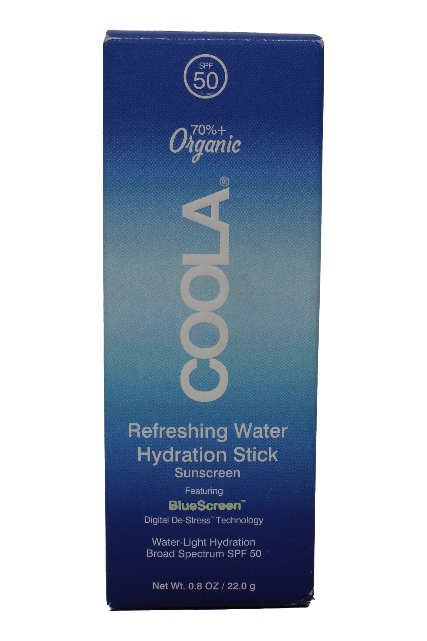 COOLA Organic Refreshing Water Hydration SPF 50 Sunscreen Stick 0.8 Ounces