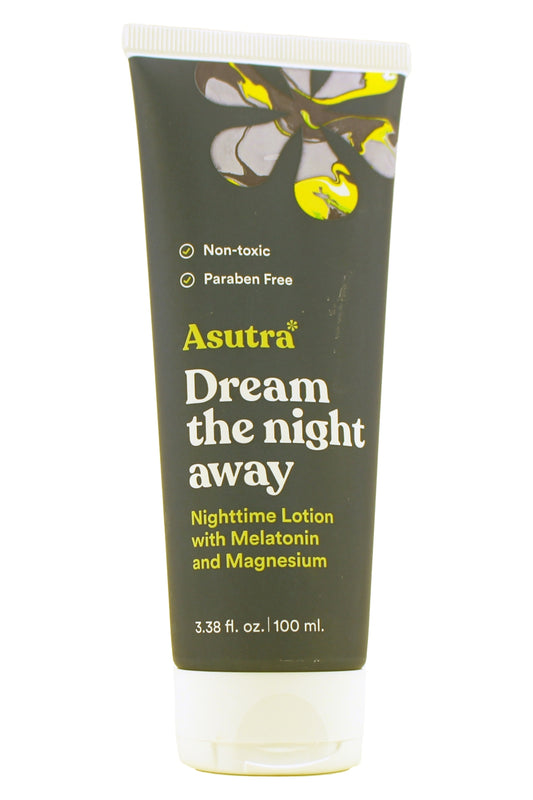 Asutra Dream The Night Away Nighttime Lotion W/Melatonin & Magnesium 3.38 Ounces