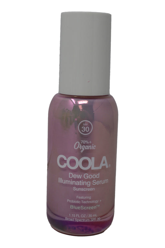 COOLA Organic Dew Good Illuminating Serum Sunscreen SPF 30, 1.15 Ounces