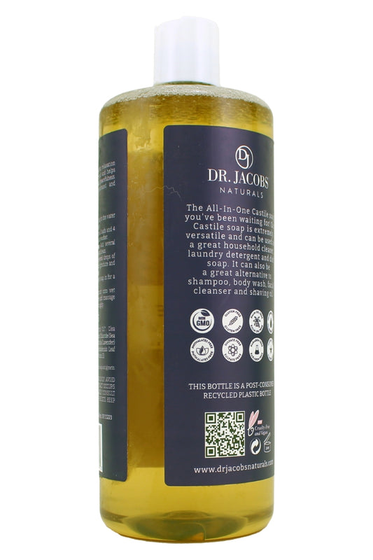 Dr. Jacobs Natruals Plant Based Pure Castile All-In-1 Soap with Lavender Essential Oil 32 Ounce