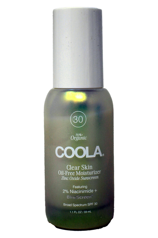 Coola Organic Clear Skin Oil-Free Moisturizer SPF 30, 1.1 Ounces