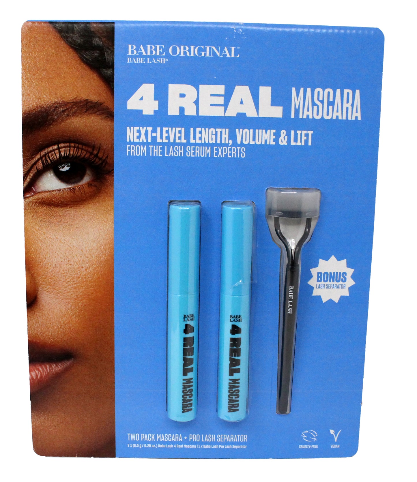 Babe Original Babe Lash 4 Real Mascara Two Pack + Pro Lash Separator