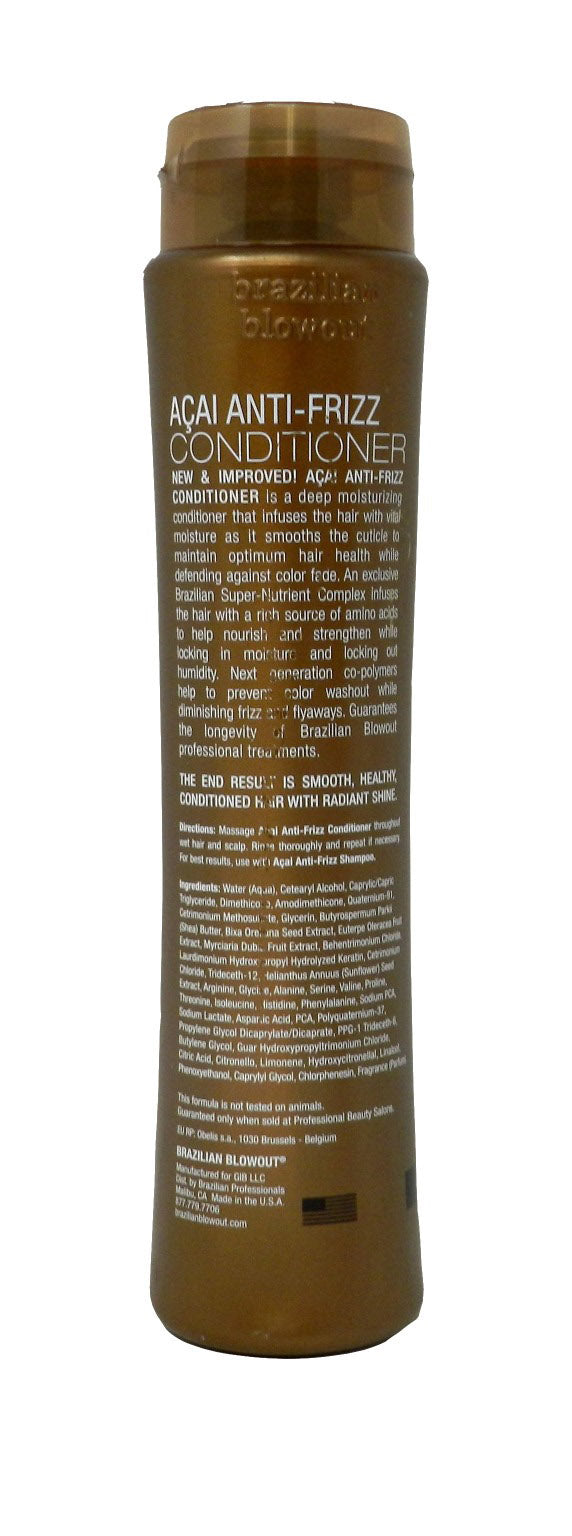Brazilian Blowout Acai Anti-Frizz Conditioner Procare 12 Fluid Ounces