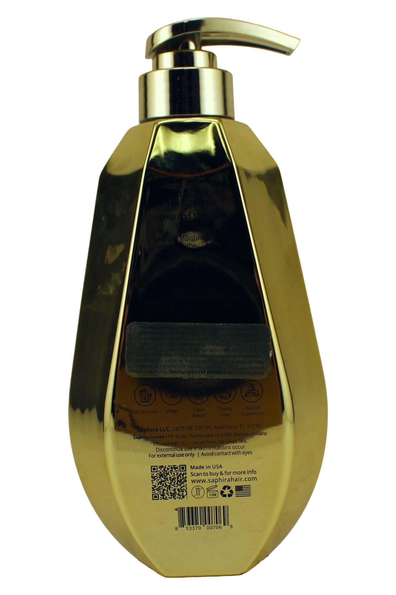 Saphira Mineral Treatment Prep and Maintain Shampoo 17 Ounce