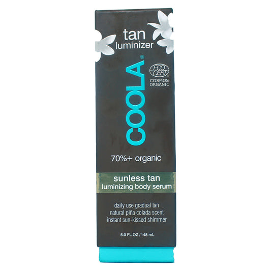 COOLA Organic Sunless Self Tanner Body Serum, Piña Colada, 5 Fl Oz