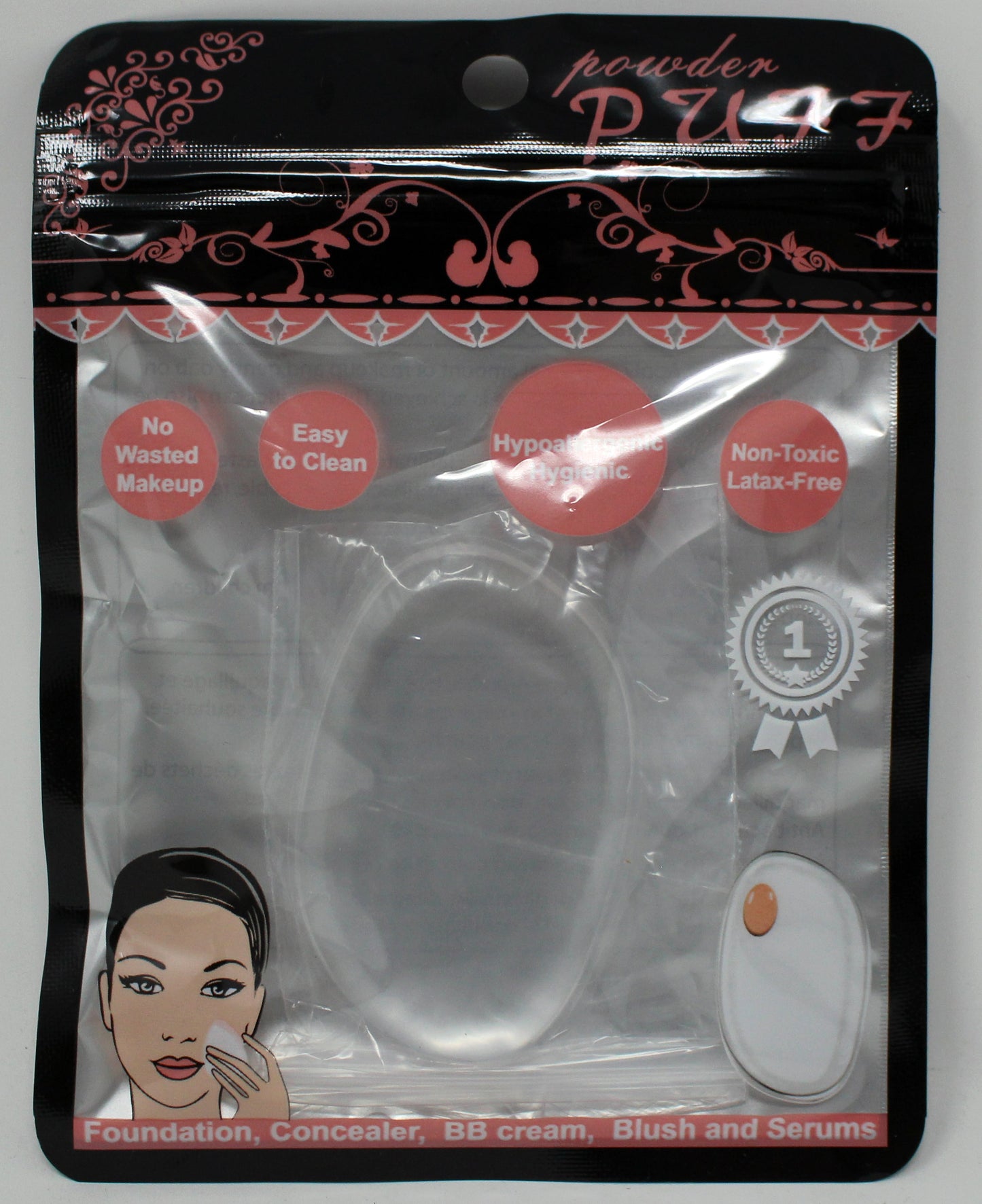 Powder Puff Silicone Sponge (Pack of 3)