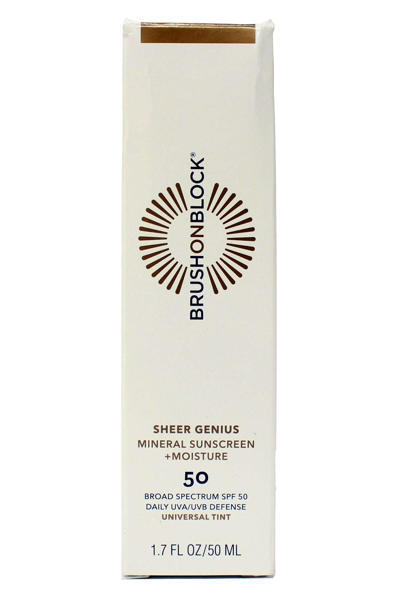 Brush On Block Sheer Genius Moisture Sun Screen SPF 50 Universal Tint 1.7 Oz