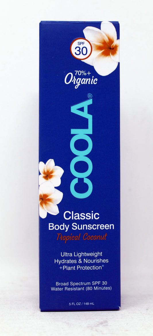 Coola Classic Body Sunscreen Tropical Coconut SPF 30, 5 Ounces