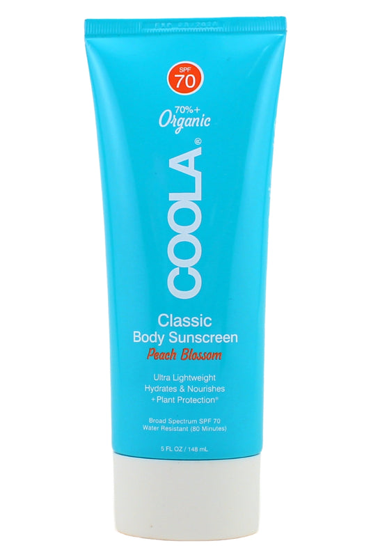 Coola Classic Body Sunscreen Peach Blossom Ultra Light Weight SPF 70 5 Fl Ounce