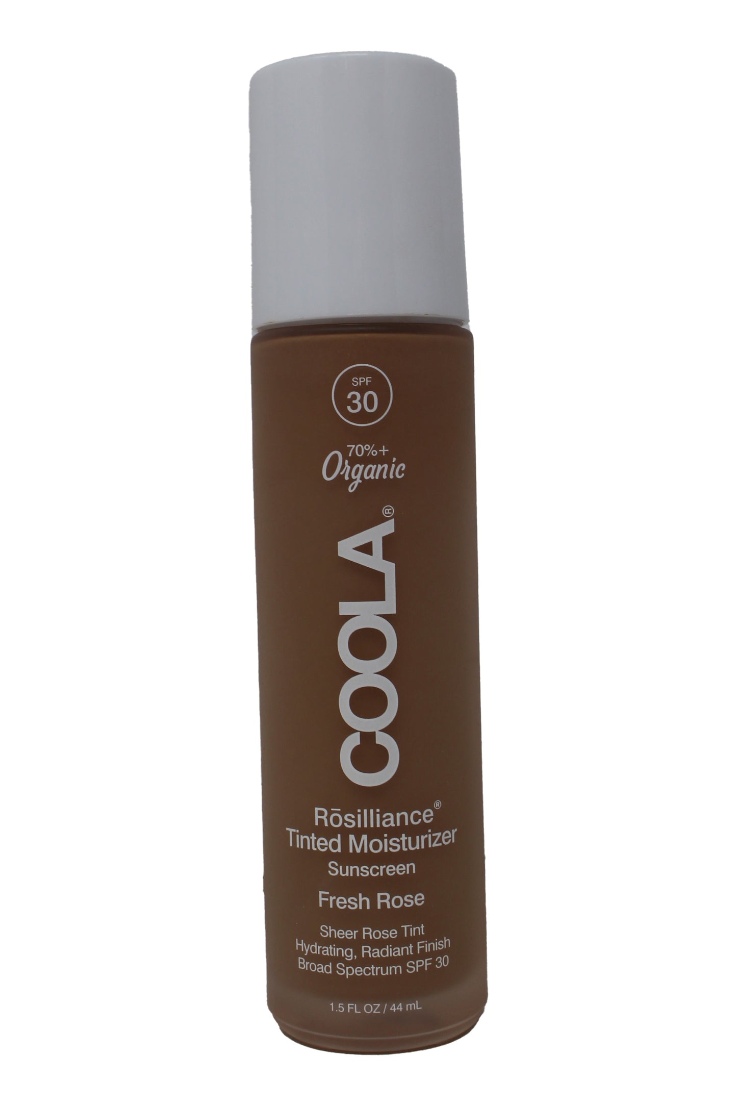 COOLA Organic Rosilliance SPF 30 Tinted Moisturizer Sunscreen Fresh Rose 1.5 Oz