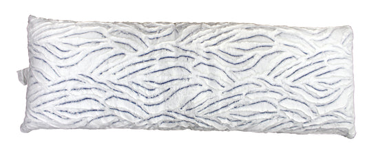 Soft 100% Polyester Zebra White/Blue Body Pillow
