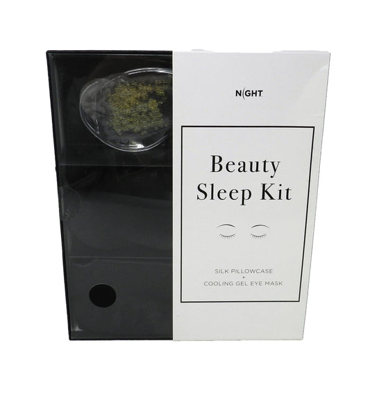 Night Beauty Sleep Kit Silk Pillowcase & Cooling Gel Eye Mask