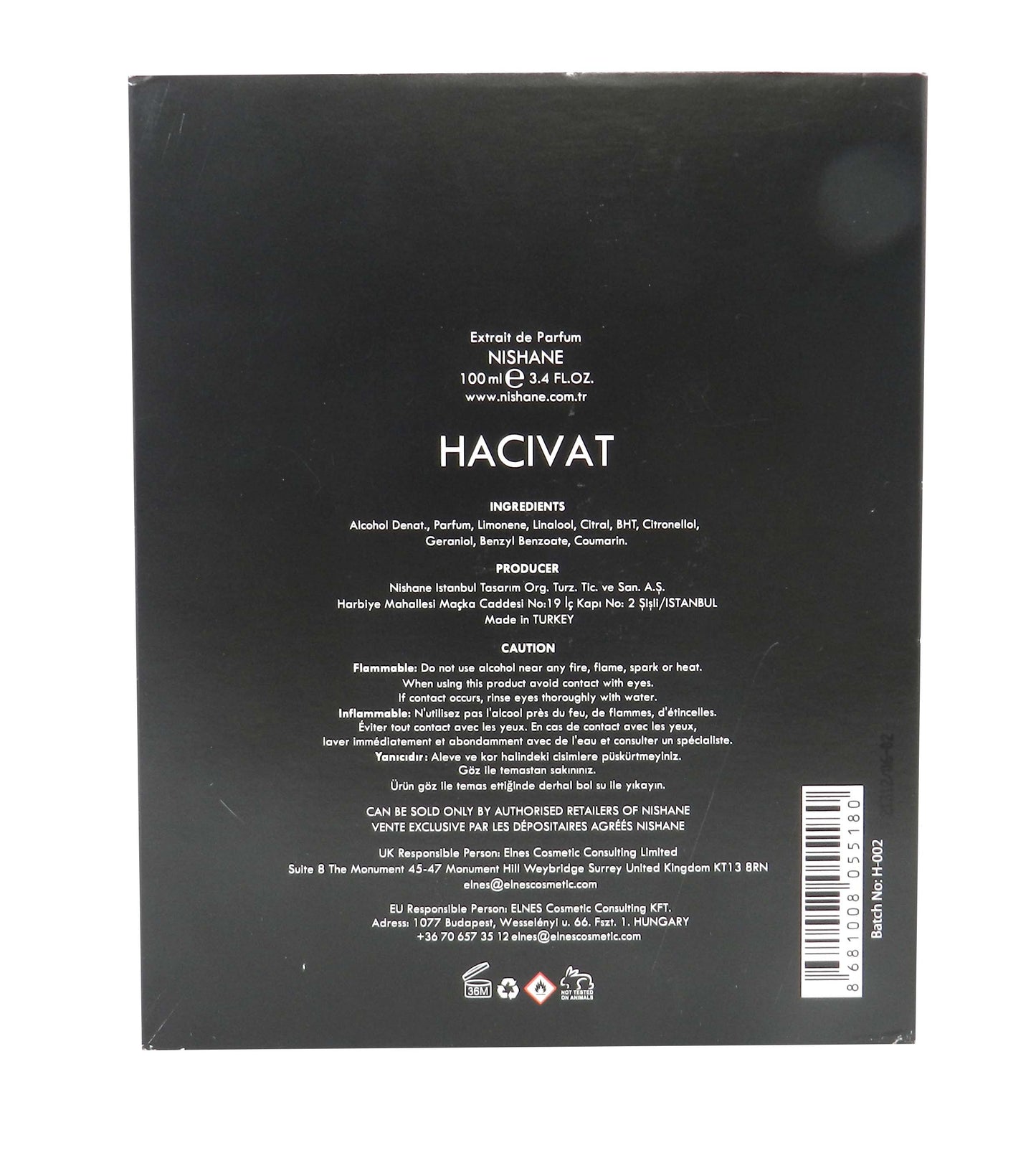 Nishane Hacivat Extrait De Parfum 3.4 Ounces
