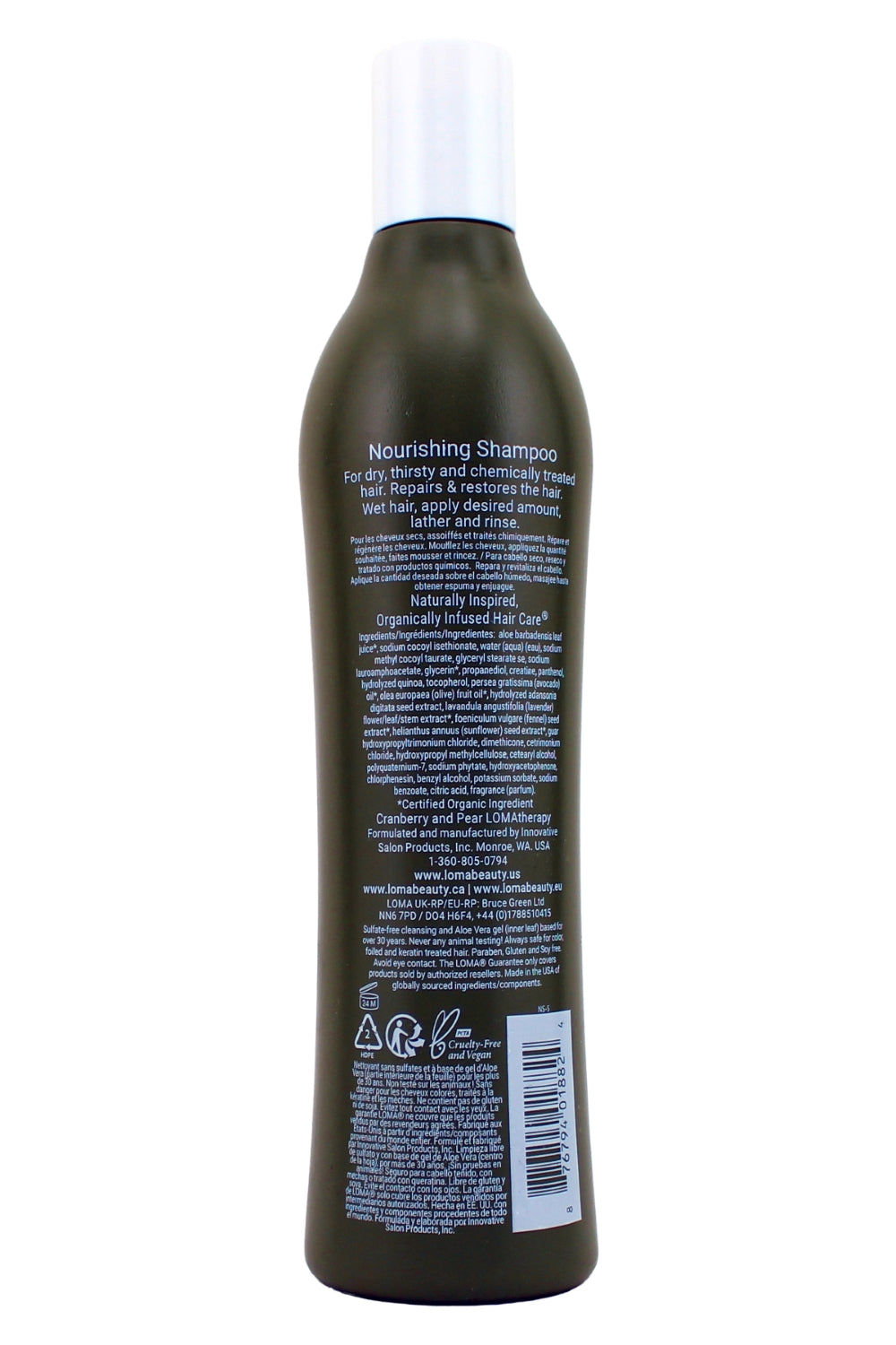 Loma Nourising Shampoo Nourshing Sulfate Gluten and Soy Free 12 Fl Ounce