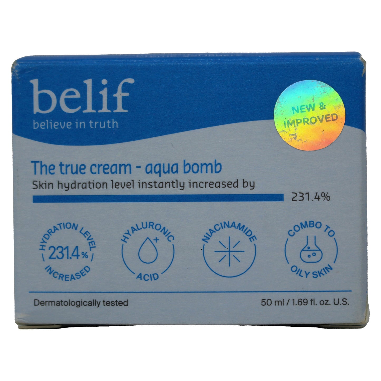 Belif The True Cream Aqua Bomb - Hydrating Daily Moisturizer for All Skin Types