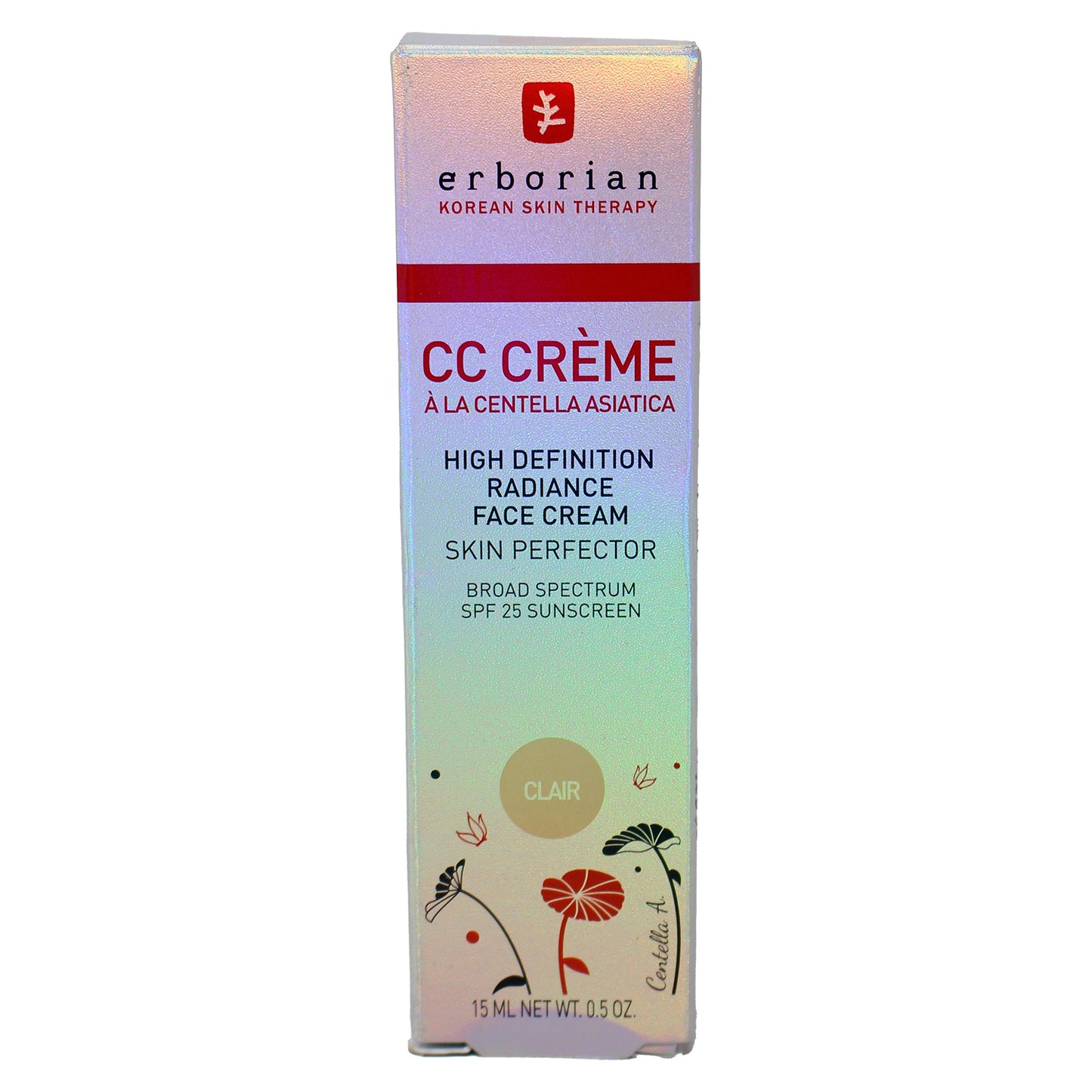 Erborian CC Creme High Definition Radiance Face Cream Clair 0.5 Ounce