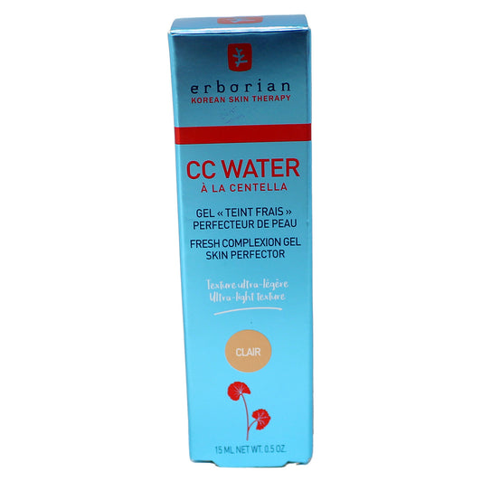 Erborian CC Water Fresh Complextion Gel Skin Perfector Ultra Light Texture Clair 0.5 Ounce