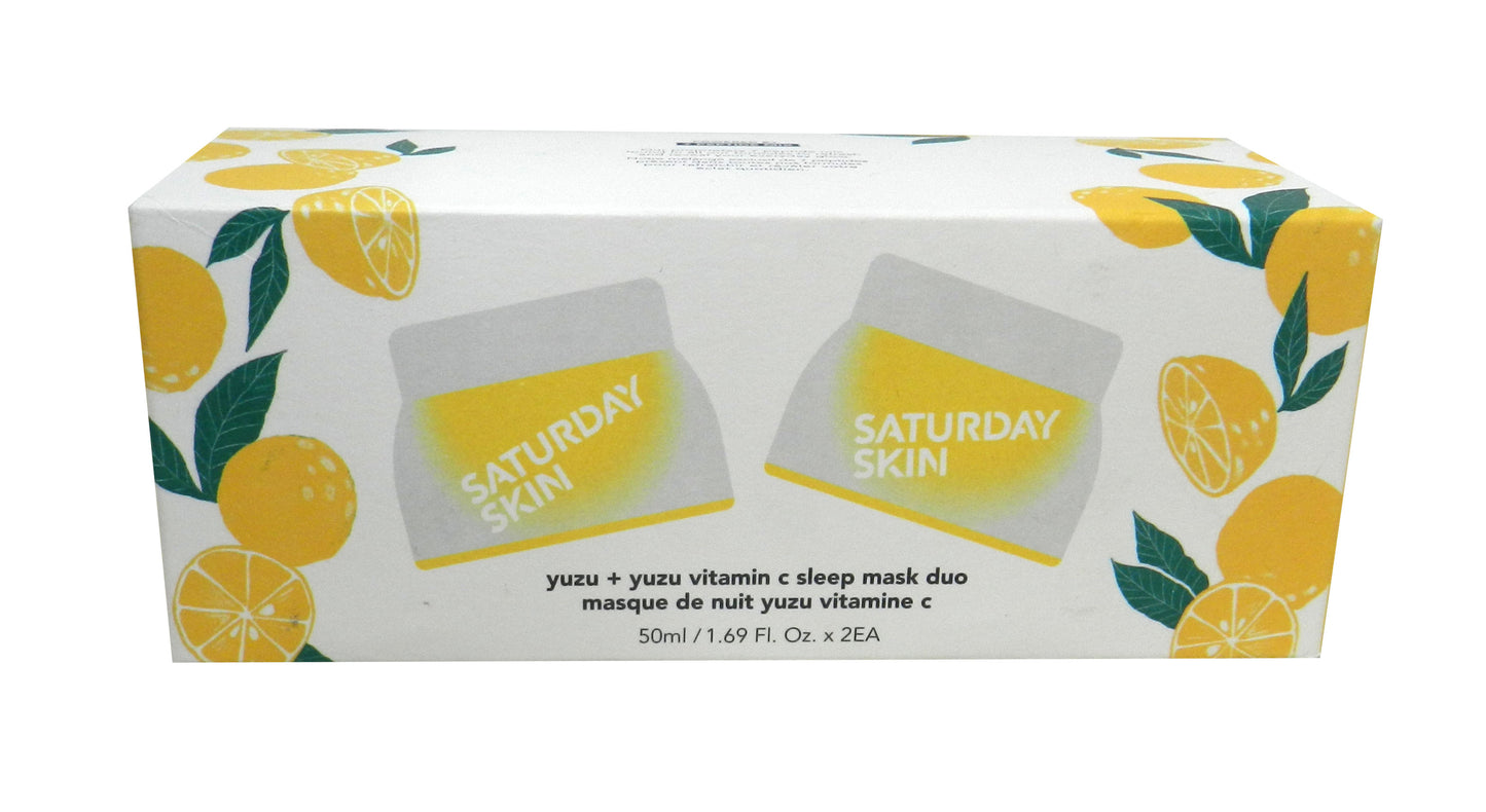 Saturday Skin Yuzu + Yuzu Vitamin C Sleep Mask Duo