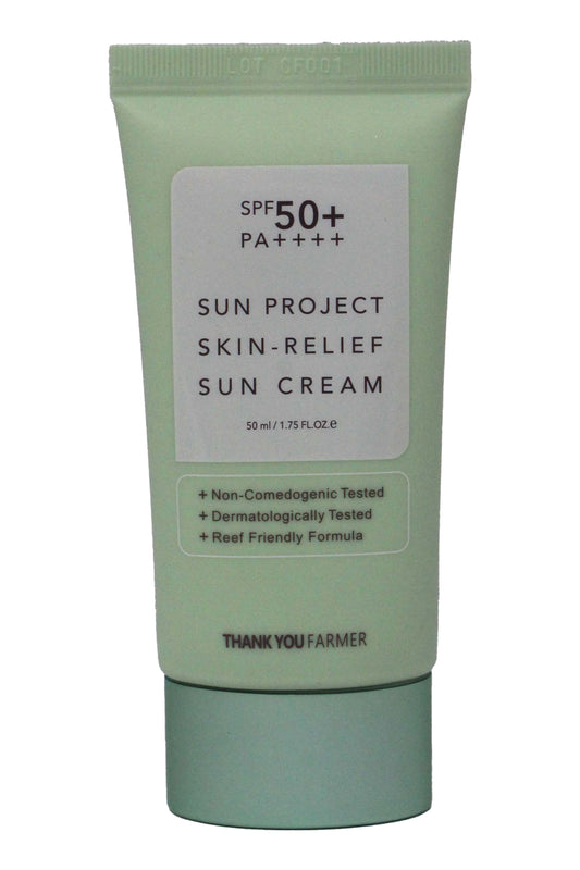 Thank You Farmer Sun Project Skin-Relief Sun Cream SPF 50+, 1.75 Ounces