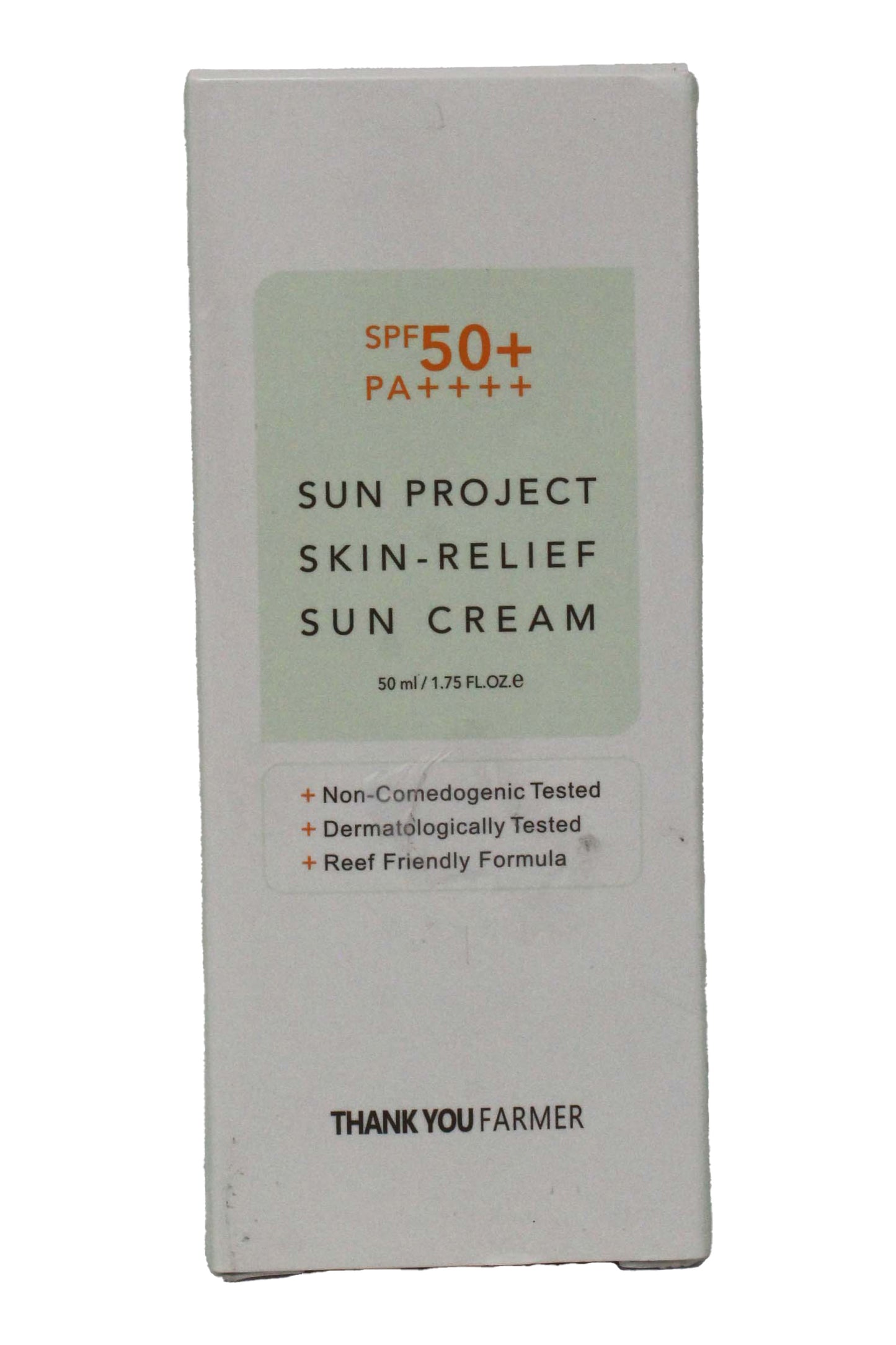 Thank You Farmer Sun Project Skin-Relief Sun Cream SPF 50+, 1.75 Ounces