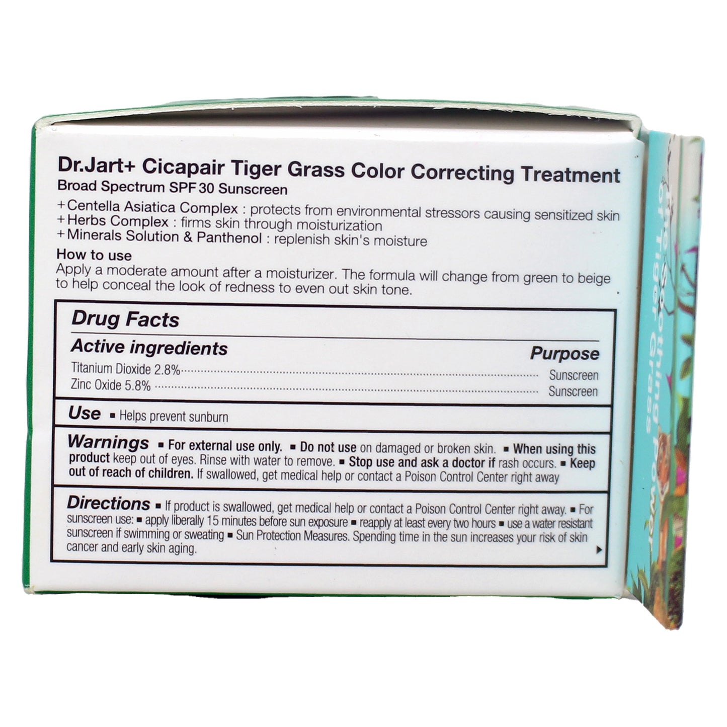 Dr.Jart+ Cicapair Color Correcting Treatment SPF 30, 0.51 fl oz ( No Box)