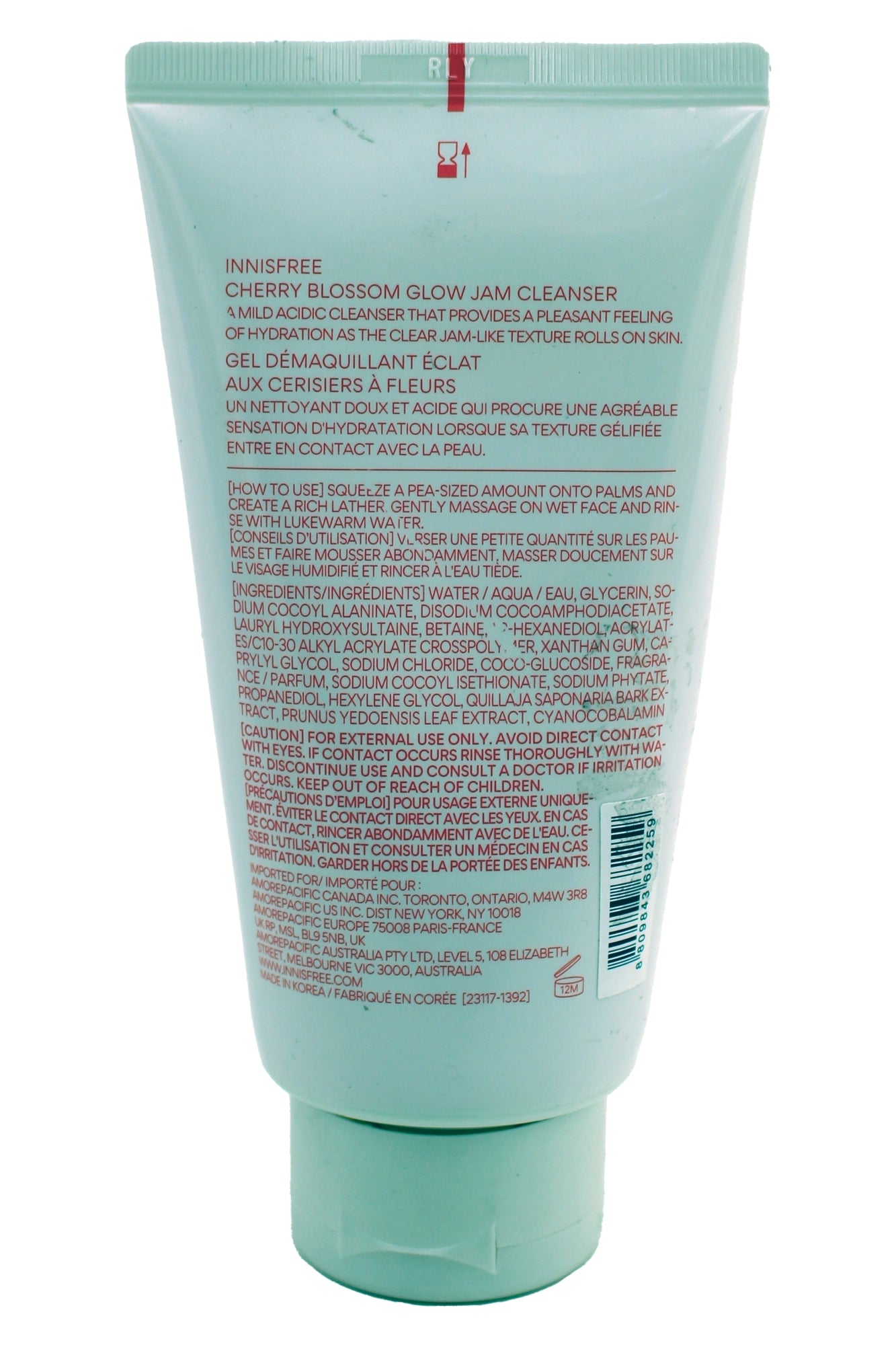 innisfree Cherry Blossom Glow Jam Cleanser 5.07 Fluid Ounces