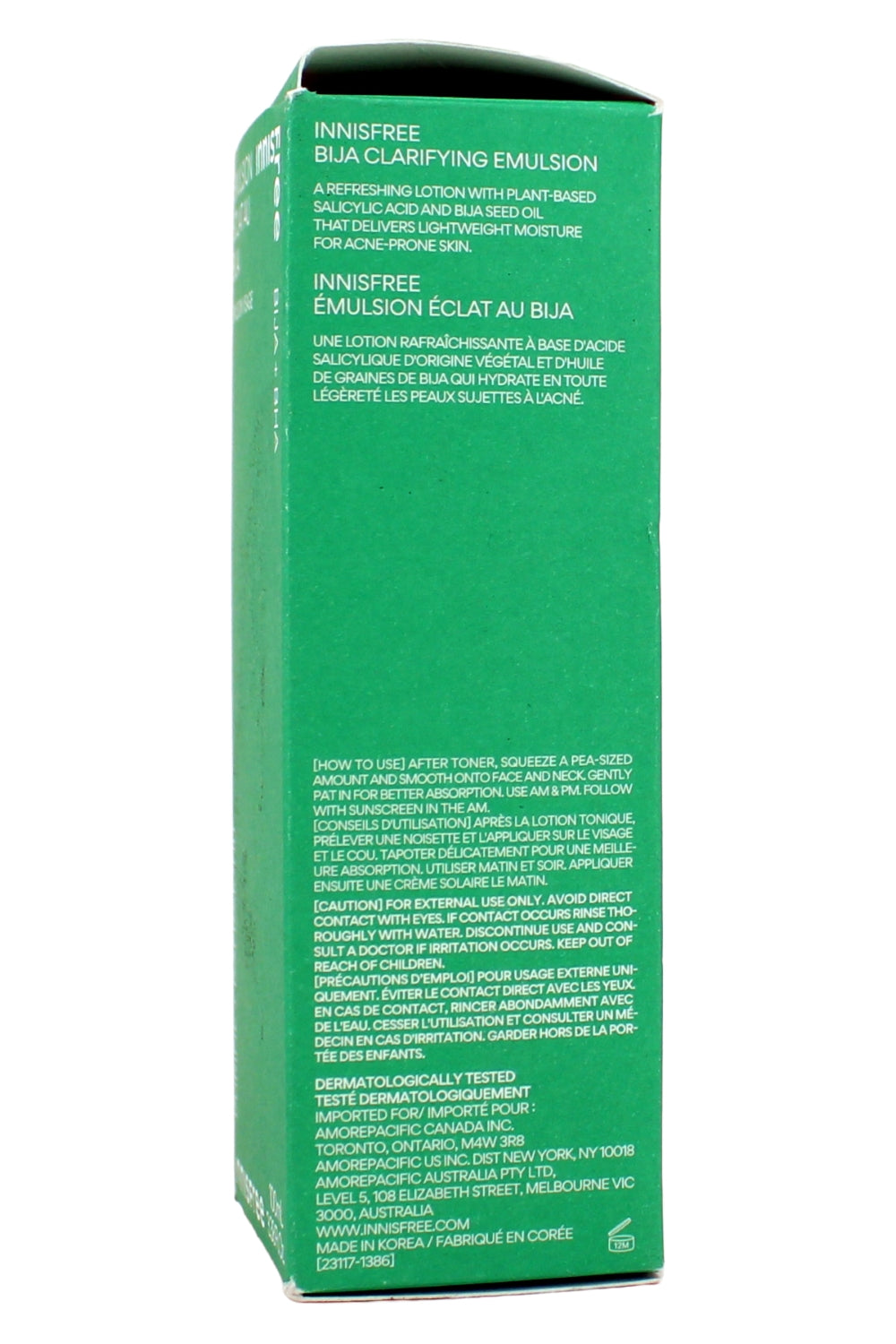 Innisfree Bija Clarifying Emulsion 3.38 Fl Ounce